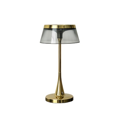 Lampe de table LED rechargeable - Or, tactile dimmable, CCT, IP54 int/ext