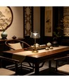 Lampe de table LED rechargeable - Or, tactile dimmable, CCT, IP54 int/ext