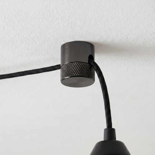 Suspension luminaire chrome noir - Pour p. ex. suspensions