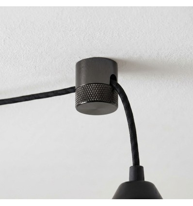 Suspension luminaire chrome noir - Pour p. ex. suspensions