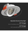 Pack de 10 spots LED encastrables 7W Ø8,8cm - Trou: Ø6,8 cm, CCT - 3 couleurs