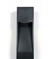 Borne de jardin noire - 10W, 60 cm, IP65 extérieur, source incluse