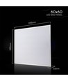 Dalle LED 60x60, 20W - 180lm/W, 6500K, Rétroéclairée