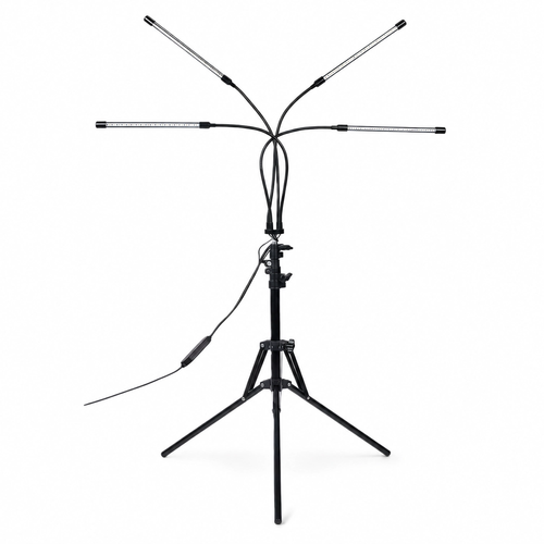 Lampe de croissance LEDlife avec trépied - 4 lampes, minuterie et télécommande