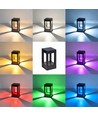 Borne LED 20cm RGB+CCT - Noir, 8W, IP65, compatible Zigbee Hue