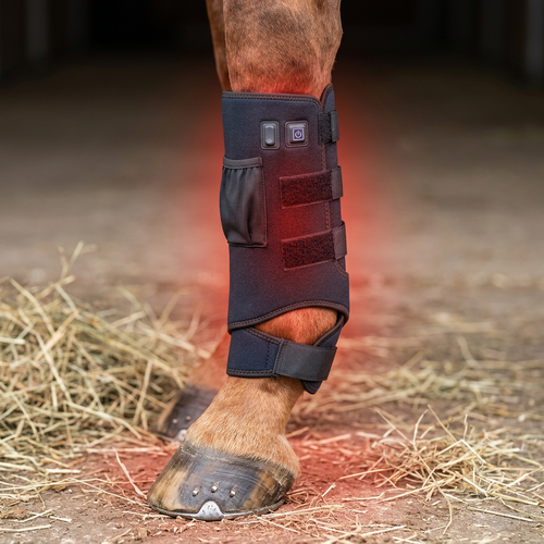 Guêtre de luminothérapie pour chevaux - Infrarouge et lumière rouge, batterie