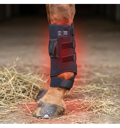 Guêtre de luminothérapie pour chevaux - Infrarouge et lumière rouge, batterie