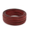 100m Câble rouge/noir - 2x0,35mm², 12V-24V, pour ruban LED