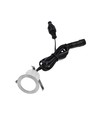 Lot de 10 spots encastrables sol avec minuterie/capteur - 0,5W, rond, inox, avec alimentation