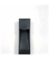 Borne de jardin noire - 13W, 100 cm, IP65 extérieur, source incluse