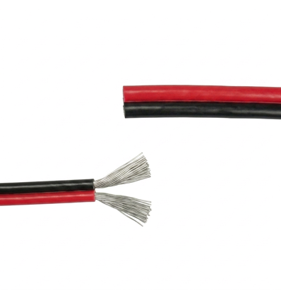 10m Câble 1,2mm² rouge/noir - 2 fils (16AWG), 12V-24V, pour ruban LED