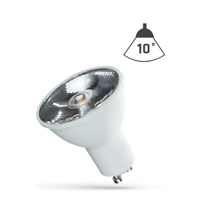 Spot LED GU10 6W - 10° extra focalisé