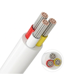 Câble CCT 20m, blanc rond - 3x0,35mm², 12V-24V pour ruban LED