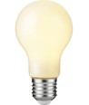 Ampoule LED E27 4,9W dimmable - A60, filament, verre opale, 2700K, 600lm