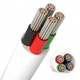 Câble RGB 20m, blanc rond - 4x0,35mm², 12V-24V pour ruban LED