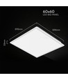 Panneau LED V-Tac 60x60, 40W - 4000K, Backlit, bord blanc