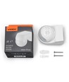 Détecteur de mouvement et de lumière PIR 800W - IP44, blanc
