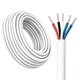 Câble RGBW 100m, blanc rond - 5x0,35mm², 12V-24V pour ruban LED