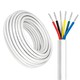 Câble RGB+CCT 100m, blanc rond - 6x0,35mm², 12V-24V pour ruban LED