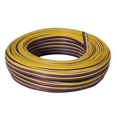Câble RGBCCT 100m 1,2mm² - 6 fils (16AWG), 12V-24V pour ruban LED