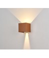 Applique 6W CUBIC PRO dimmable - IP65, Corten, repiquable, réglable, carrée, haut/bas, intérieur/extérieur, source incl.
