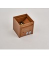 Applique 6W CUBIC PRO dimmable - IP65, Corten, repiquable, réglable, carrée, haut/bas, intérieur/extérieur, source incl.