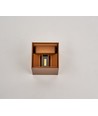 Applique 6W CUBIC PRO dimmable - IP65, Corten, repiquable, réglable, carrée, haut/bas, intérieur/extérieur, source incl.
