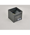 Applique 6W CUBIC PRO dimmable - IP65, anthracite, ajustable, haut/bas, intérieur/extérieur, source incluse