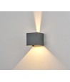 Applique 6W CUBIC PRO dimmable - IP65, anthracite, ajustable, haut/bas, intérieur/extérieur, source incluse
