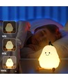 Veilleuse Poire MOCHI en silicone souple - rechargeable, changement de couleur + blanc chaud