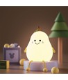 Veilleuse Poire MOCHI en silicone souple - rechargeable, changement de couleur + blanc chaud