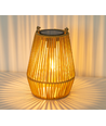 Lanterne Solaire en Rotin – Lampe de Jardin Bohème avec Allumage Automatique, IP44