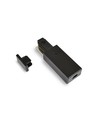 Kit rail 1 phase BASIC - 2m, noir, 5 spots, GU10, sans ampoule