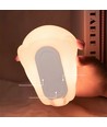Veilleuse MOCHI Axolotl en silicone souple - rechargeable, changement de couleur + blanc chaud