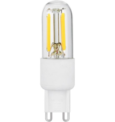 Ampoule LED G9 3W dimmable - 6,6cm, 270lm, filament, verre clair, 2700K