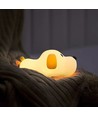 Veilleuse chiot MOCHI en silicone souple - rechargeable, blanc chaud/neutre