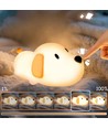 Veilleuse chiot MOCHI en silicone souple - rechargeable, blanc chaud/neutre
