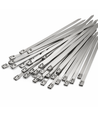 100x Serre-câbles en Acier Inoxydable - 4,6 x 200 mm, Acier, 100 pcs
