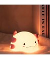 Veilleuse MOCHI Axolotl en silicone souple - rechargeable, changement de couleur + blanc chaud