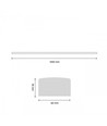 Plafonnier LED 120cm, 30W - 100lm/W, CCT, blanc, IP20