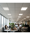 Dalle 60x60 avec gestion lumière du jour - Haut:32mm, 36W, UGR19, flicker free