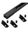 Kit rail PENDEL monophasé - 2m, noir, 3 douilles