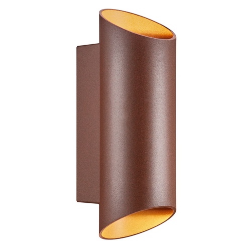 Applique murale GU10 Up/Down - Couleur rouille, IP54 extérieur, sans source