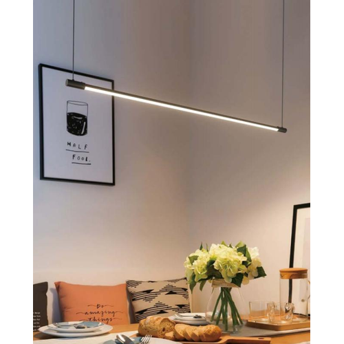 86cm suspension table à manger dimmable - Noire, 11W LED, câbles inclus