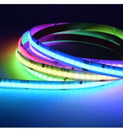 Ruban LED COB RGBWIC 5m - 24V DC, 784 LED 20W/m, IP20