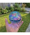 Hover Orb balle volante avec lumière RGB - Ø9,5 cm, bleu, parfait pour les enfants et les âmes d