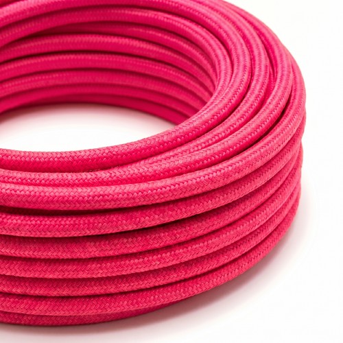 Câble textile 5m 2x0,75 mm² - 230V, rose