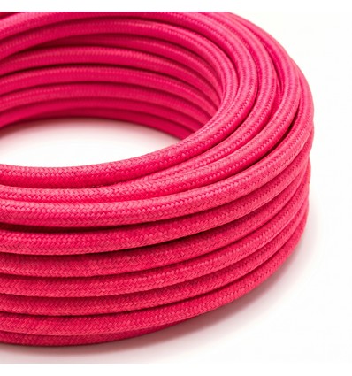 Câble textile 5m 2x0,75 mm² - 230V, rose