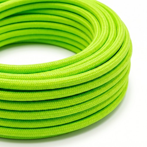 Câble textile 5m 2x0,75 mm² - 230V, vert clair