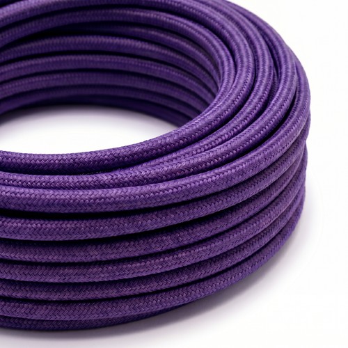 Câble textile 5m 2x0,75 mm² - 230V, Violet